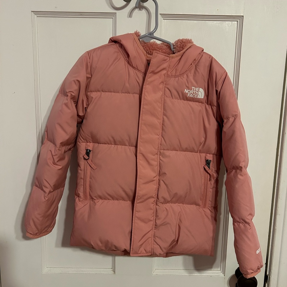 The North Face Pink Puffer Jacket Insulated Quilted Design - 4T
